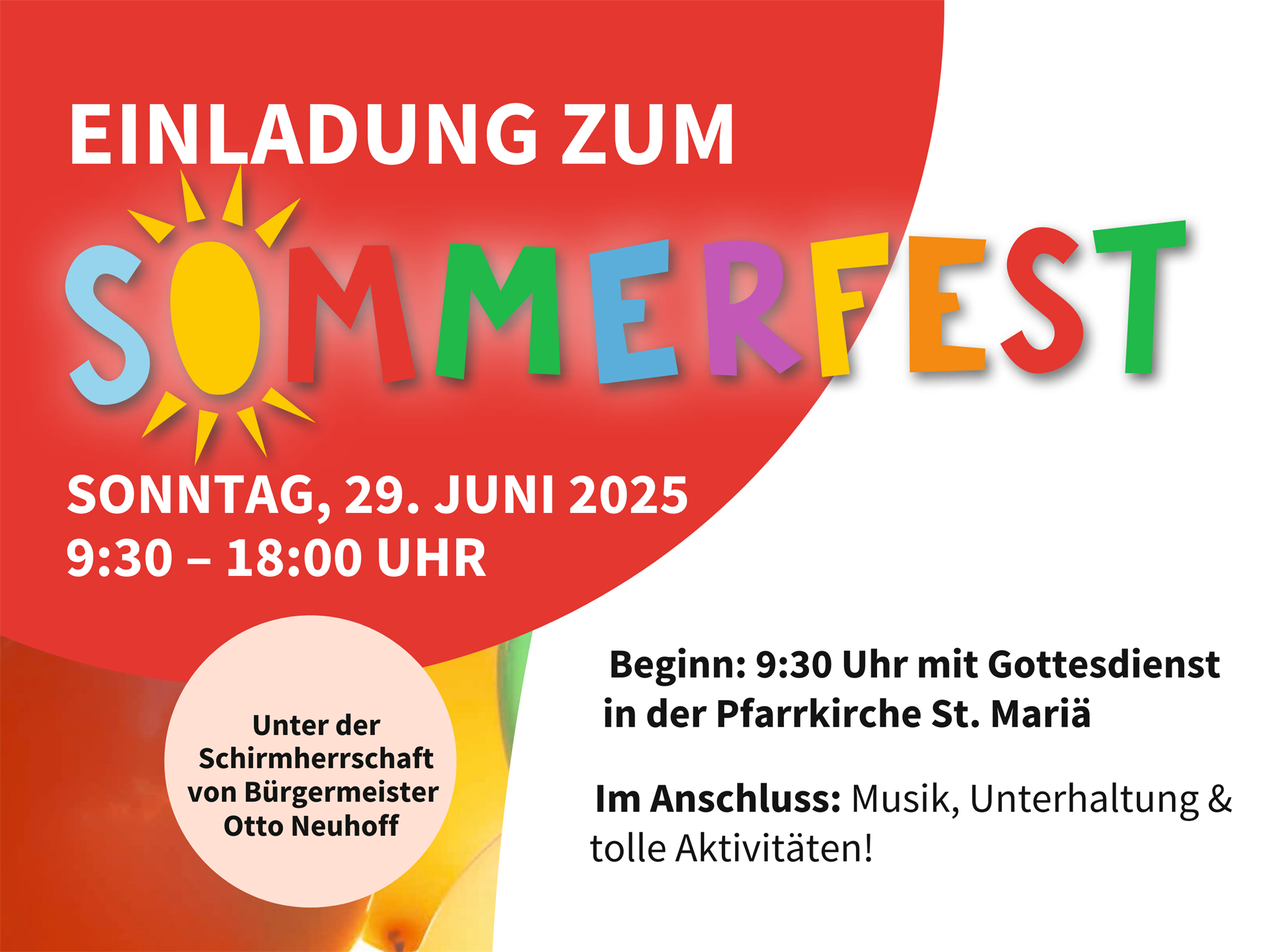 Sommerfest im Haus Rheinfrieden